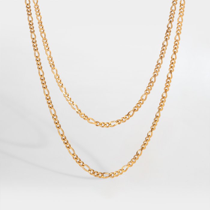 NL Double Antique halskæde - Guldtonet