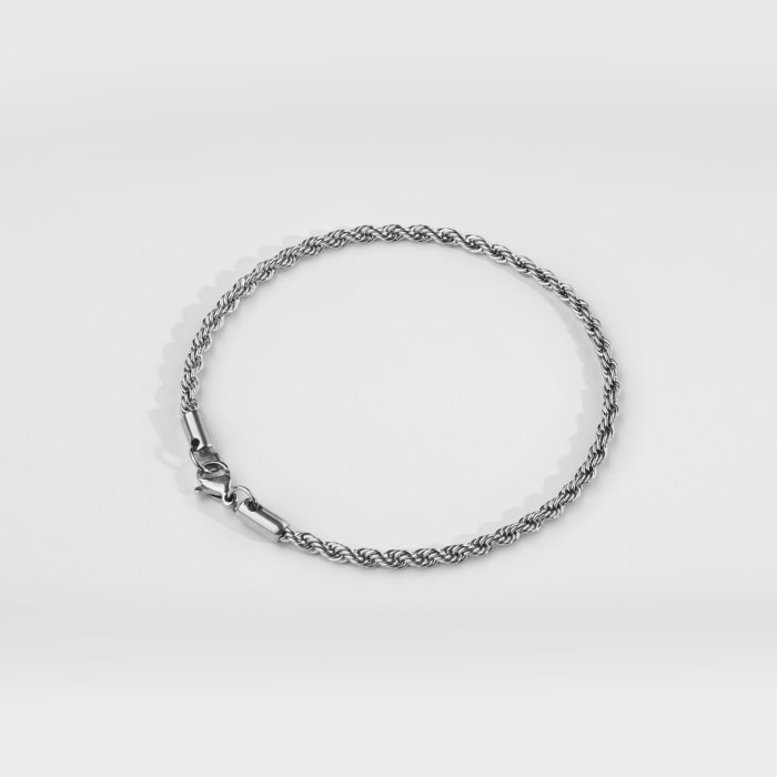 NL Rope armbånd - Sølvtonet