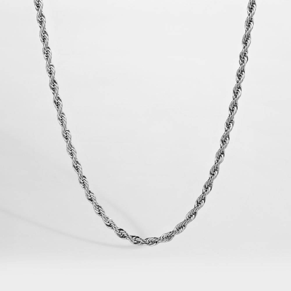 NL Rope halskæde - Sølvtonet