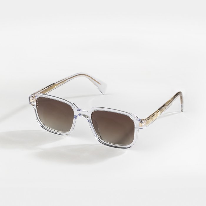Vibrant solbriller - Transparent brun/grå