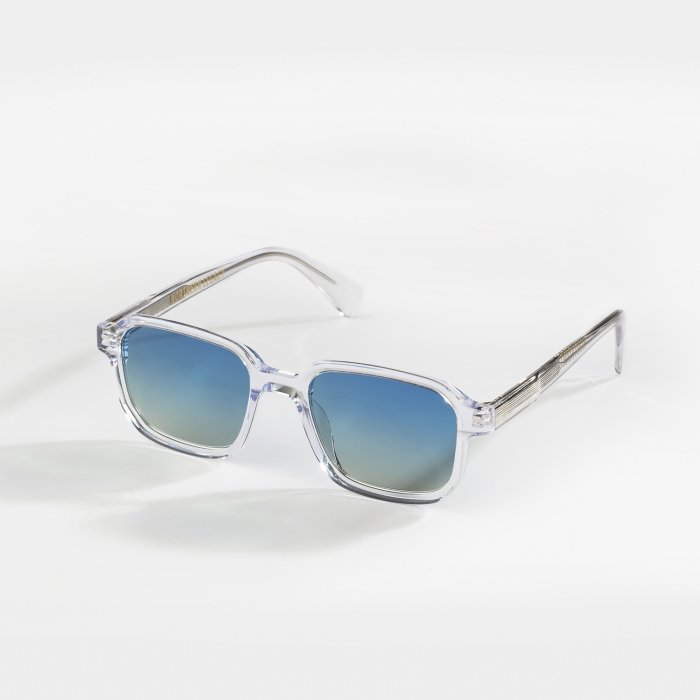 Vibrant solbriller - Transparent blå/grøn