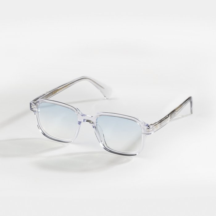 Vibrant solbriller - Transparent grå/blå