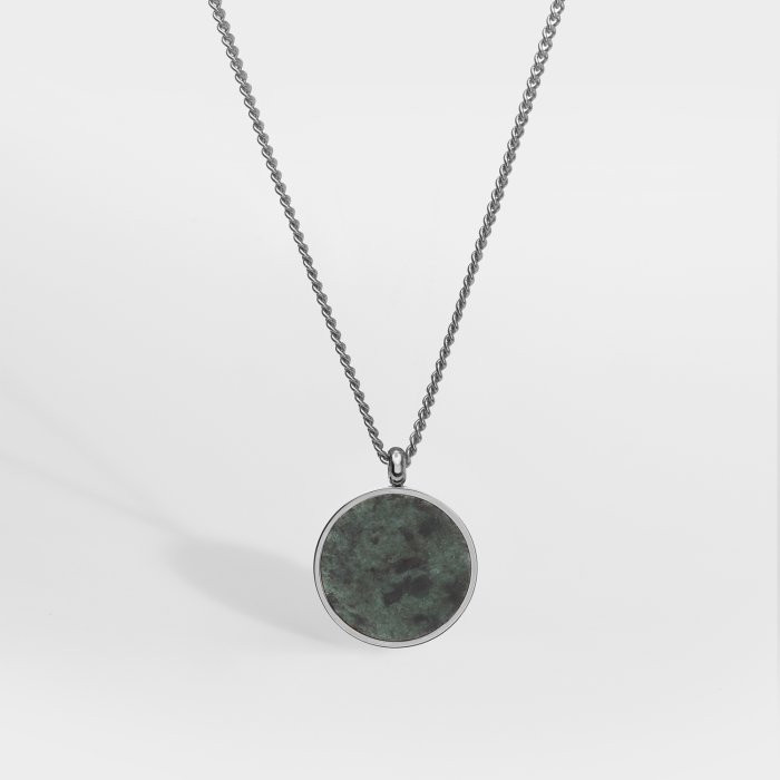 NL Verde Antique halskæde - Sølvtonet